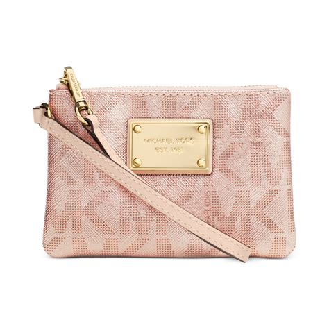 michael kors iphone wristlet rose gold|macy's michael kors.